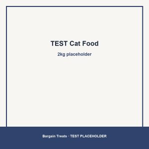 Neutral brand-colour placeholder for TEST Cat Food — test catalogue only, not a real product photo