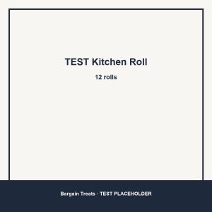 Neutral brand-colour placeholder for TEST Kitchen Roll — test catalogue only, not a real product photo